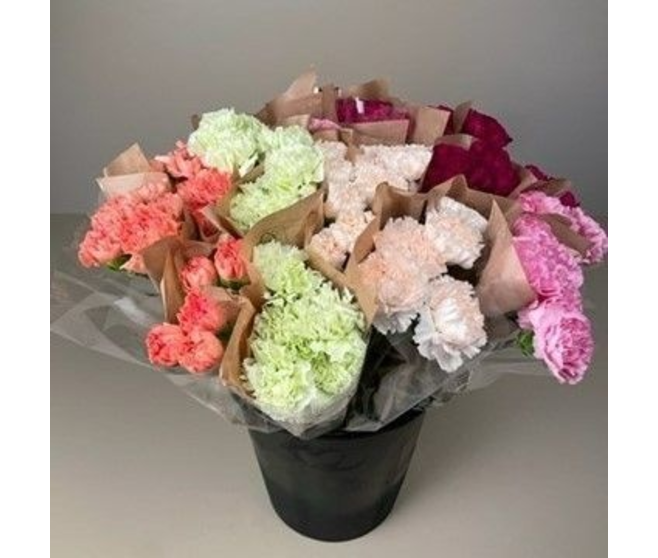 BOUQUET OEILLET 5 TIGES
