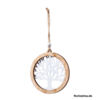 image SACHET DE 6 ARBRES METAL/BOIS A/SUSP 10X11CM BLANC