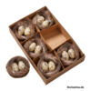 image BOITE DE 6 NIDS DE 2 OEUFS D08CM NATURE