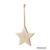 image BOITE DE 4 DECO NOEL BOIS 12,5CM A/SUSP BLANCHI