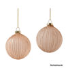 image BOITE DE 12 BOULES VERRE D08CM 2ASST CREME