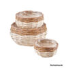 image S/3 PANIER OSIER D23CM H13CM BLANC