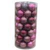 image BOITE DE 49 BOULES VERRE D06CM MIX ROSE