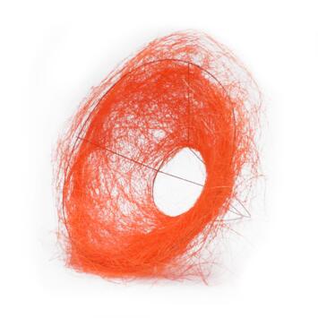 image PORTE BOUQUET SISAL D25CM ORANGE