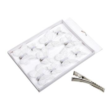 image PINCE PAPILLON BLANC x10