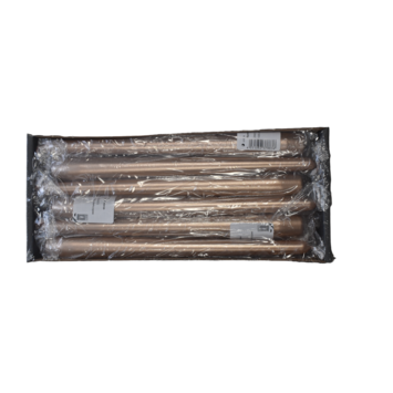 image BOITE DE 12 BOUGIES FLAMBEAU 25CM CUIVRE FONCE