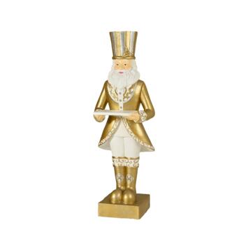 image PERE NOEL H175CM OR/BLANC