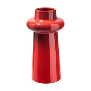 image VASE CERAMIQUE D16CM H30CM ROUGE