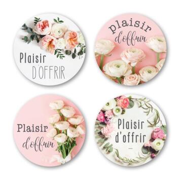 image ETIQ ADHESIVES PLAISIR D OFFRIR X500