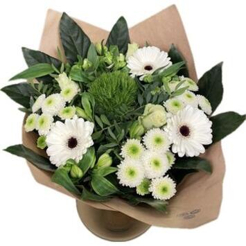 image BOUQUET MELANGE BLANC 18 TIGES