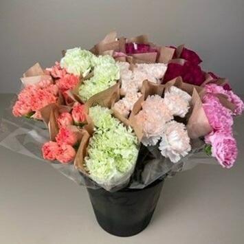 image BOUQUET OEILLET 5 TIGES