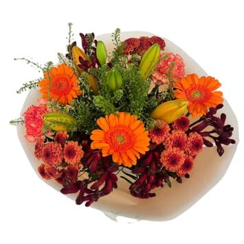 image BOUQUET VOLTAGE ORANGE 16 TIGES