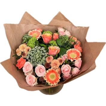 image BOUQUET FLORAL FANTASY PEACH P