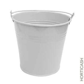 image POT ZINC 7.5 H5.5CM BLANC