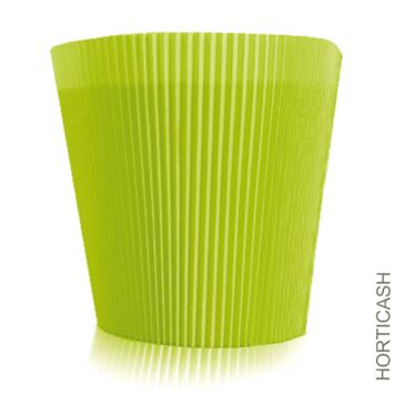 image MANCHETTE UNIE 14CM VERT POMME x100