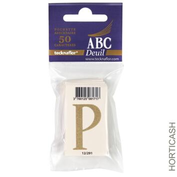 image ABC DEUIL POCHETTE "P" x50