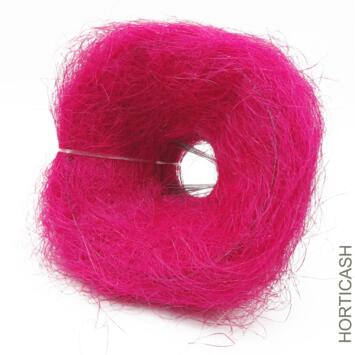 image PORTE BOUQUET SISAL D25CM FUSCHIA