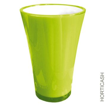 image VASE FIZZY D11/16 H27CM VERT POMME