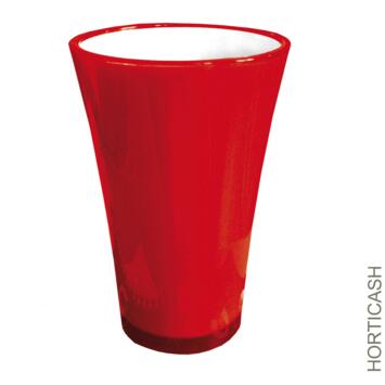 image VASE FIZZY D11/16 H27CM ROUGE