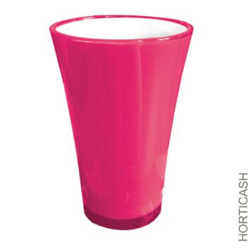 image VASE FIZZY D8.2/14 H20.5CM FUSCHIA