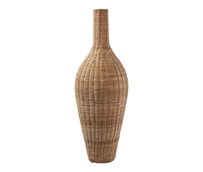 VASE EN ROTIN D07 H90CM NATUREL Horticash ref 294770