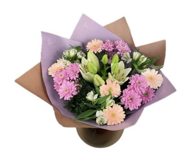 BOUQUET MELANGE ROSE 16 TIGES