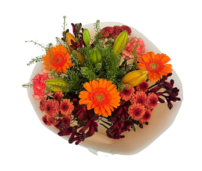 BOUQUET VOLTAGE ORANGE 16 TIGES