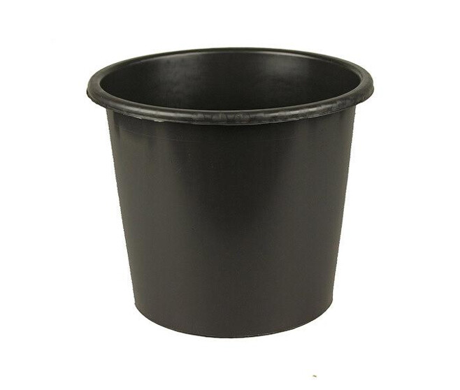 SEAU PLASTIQUE CONIQUE 5L NOIR