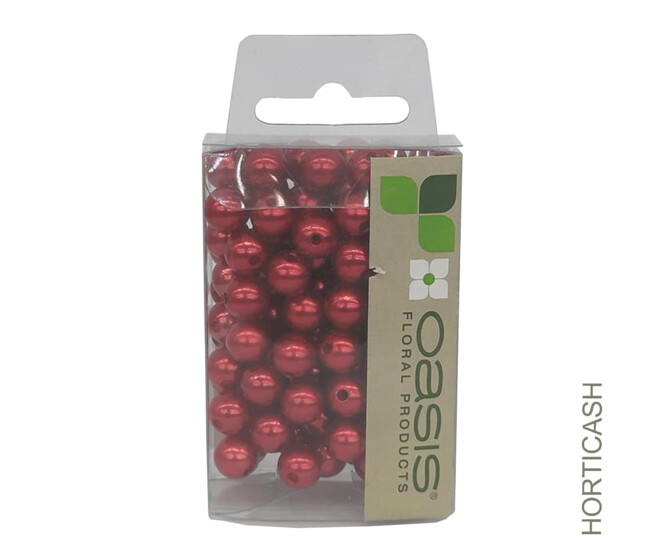 PERLE 10MM ROUGE FONCE x120
