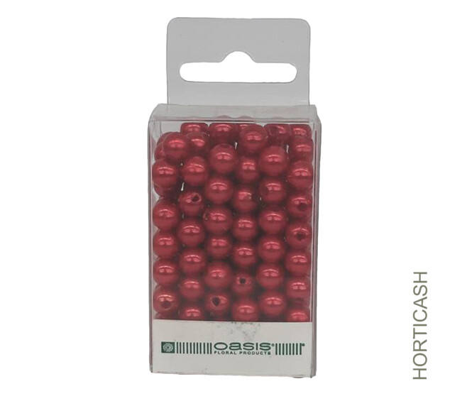 PERLE 8MM ROUGE FONCE x144