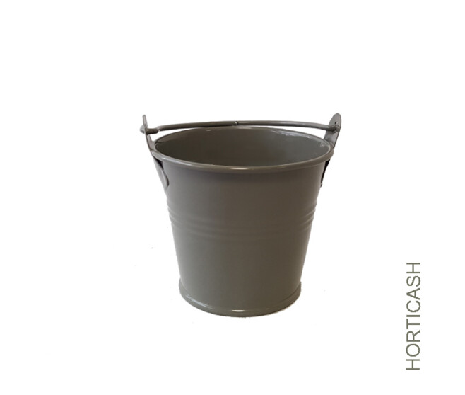 POT ZINC 7.5H5.5CM GRIS