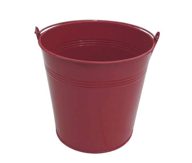 POT ZINC 7.5 H5.5CM ROUGE