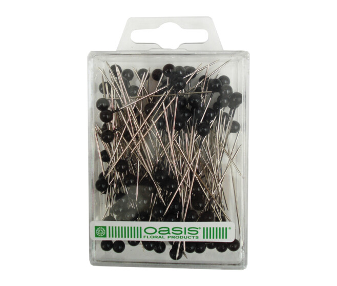 EPINGLE 5.5CM TETE 5MM NOIRE OASIS x144