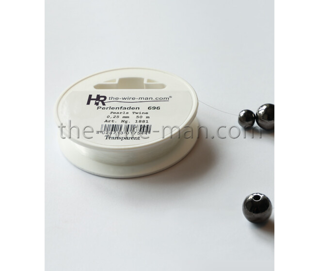 FIL POUR PERLES 0.25MM 50M TRANSPARENT