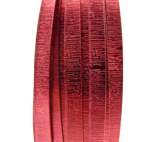 FIL ALU PLAT A/RAYURES 5MM 100G ROUGE