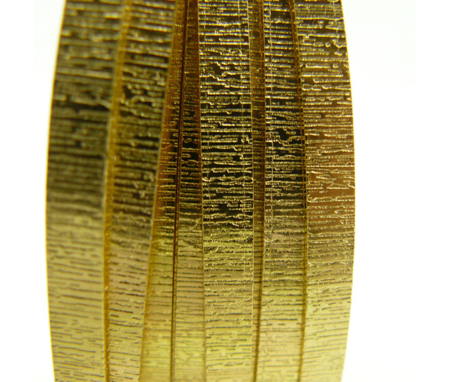 FIL ALU PLAT A/RAYURES 5MM 100G OR CLAIR