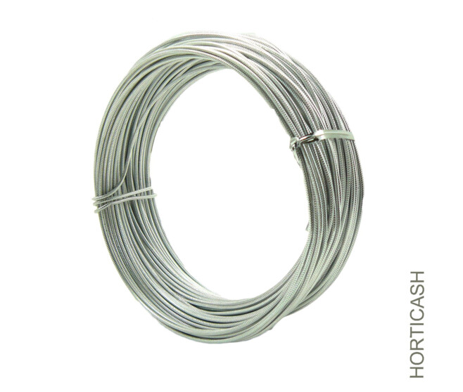 FIL ALU ROND A/RAYURES 2MM 250G ARGENT