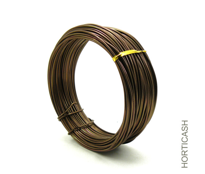 FIL ALU DECO CABLE 2MM 250G CHOCOLAT