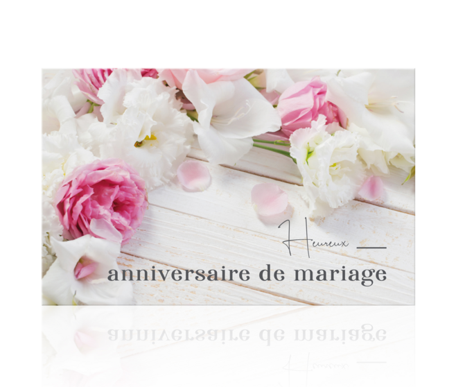 CARTE JESO ROMANTICO 10X6.5CM ANNIVERSAIRE MARIAGE x10