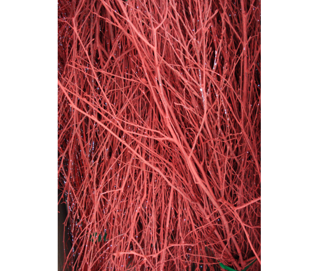 BOULEAUX H80CM TEINTES ROUGE