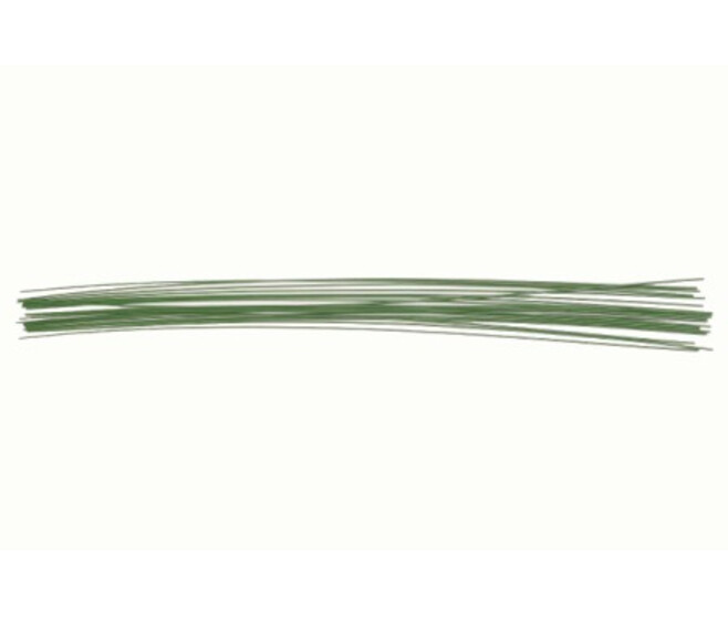 FIL DE FER 0.8X400MM 30PCS LAQUE VERT