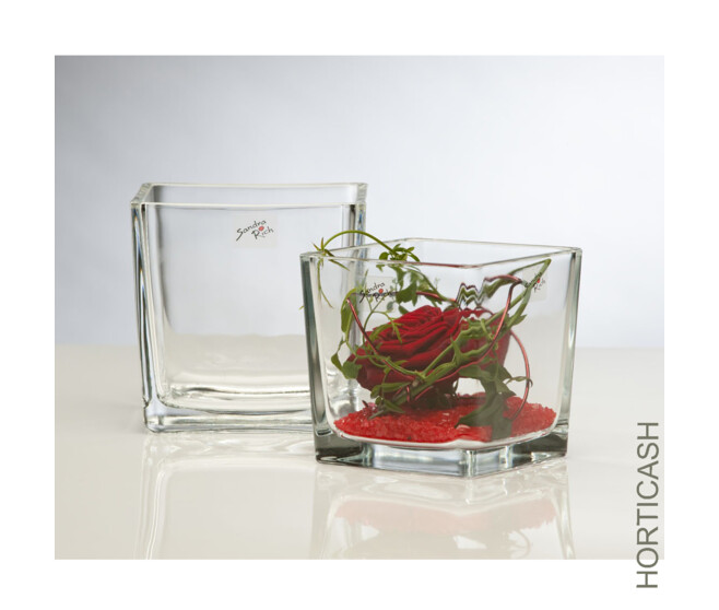 VASE CARRE 6X6 H06CM