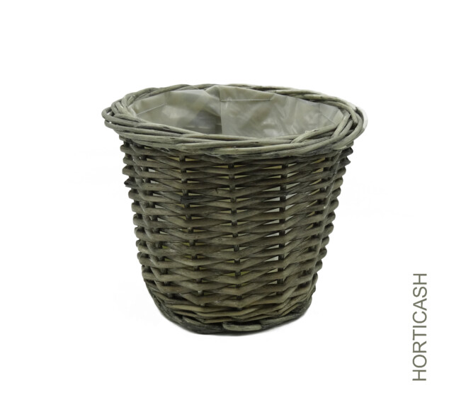 CORBEILLE D25 H22CM GRISE