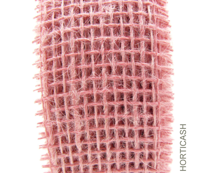 TOILE DE JUTE 5CMX40M ROSE