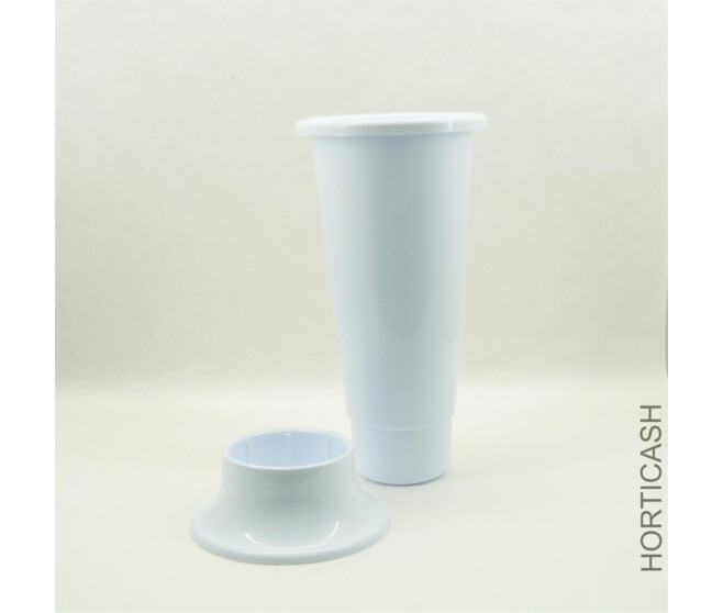 VASE IDEAL 18X45CM BLANC