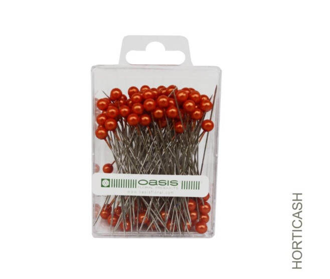 EPINGLE 5.5CM TETE 5MM SAFRAN OASIS x144