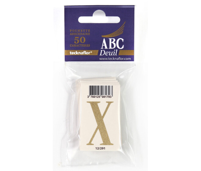 ABC DEUIL POCHETTE "X" x50