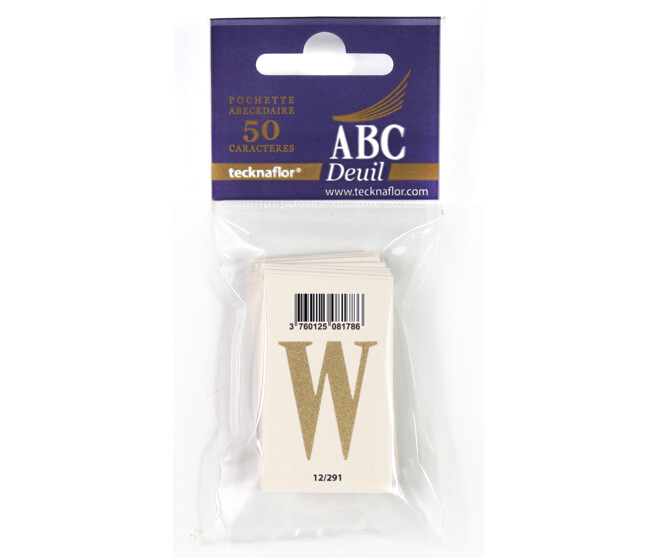 ABC DEUIL POCHETTE "W" x50