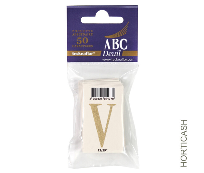 ABC DEUIL POCHETTE "V" x50