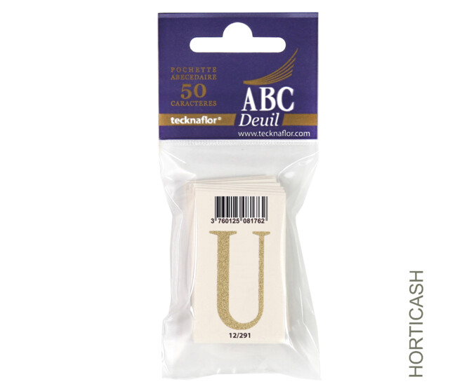 ABC DEUIL POCHETTE "U" x50